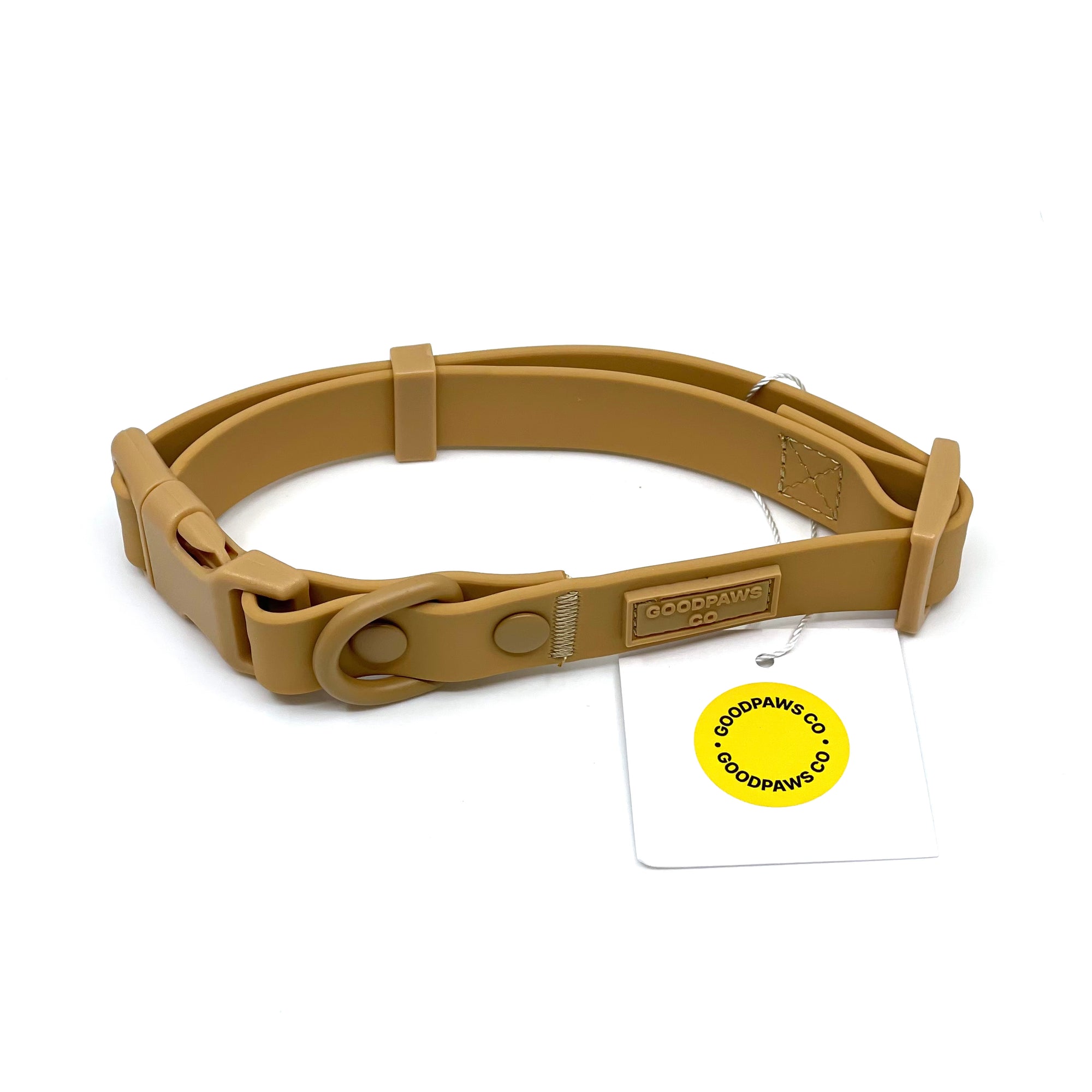 Soft-Touch Waterproof Dog Collar - Latte Brown