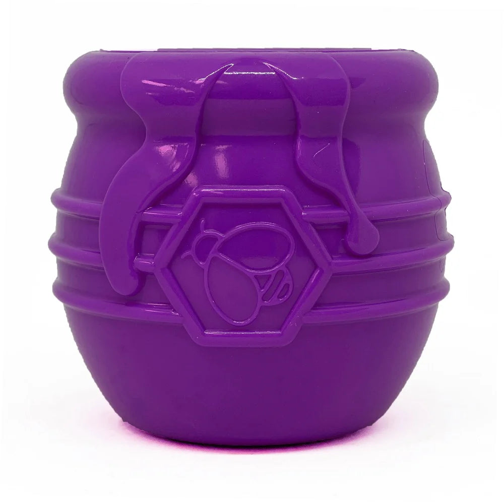 Honey Pot Durable Rubber Treat Dispenser & Enrichment