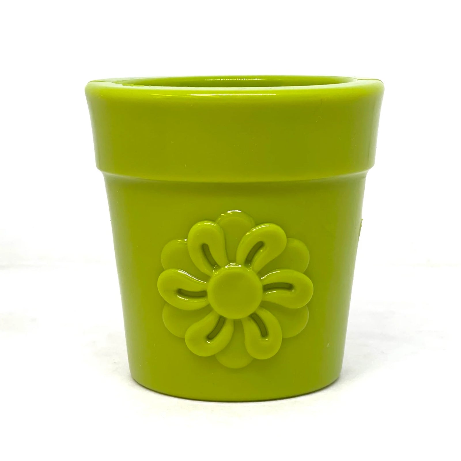 Flower Pot Durable Rubber Treat Dispenser & Enrichment