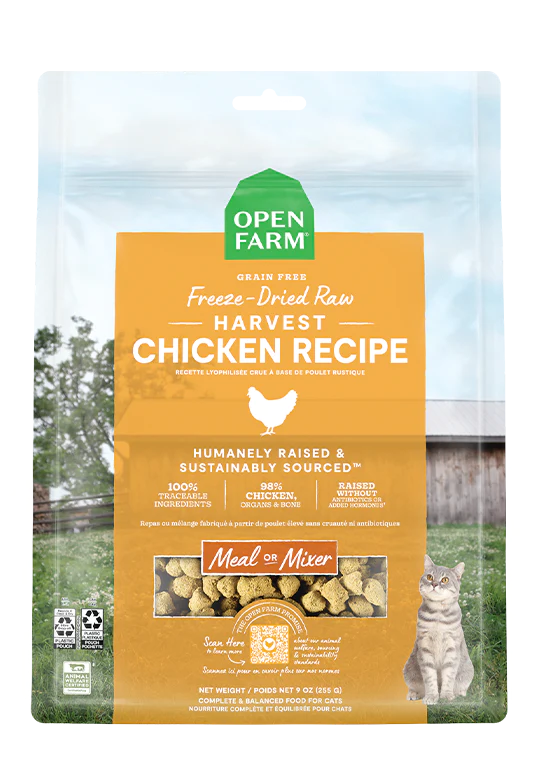 Harvest Chicken Freeze Dried Raw Cat Food *FINAL SALE*