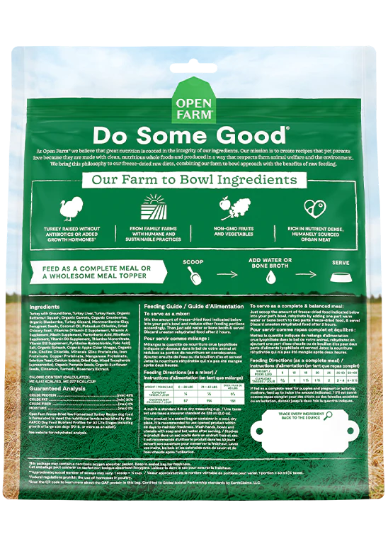Homestead Turkey Freeze Dried Raw Dog Food