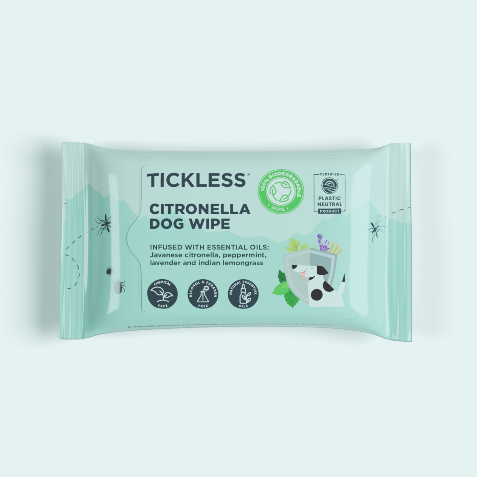 Tickless Citronella Dog Wipe
