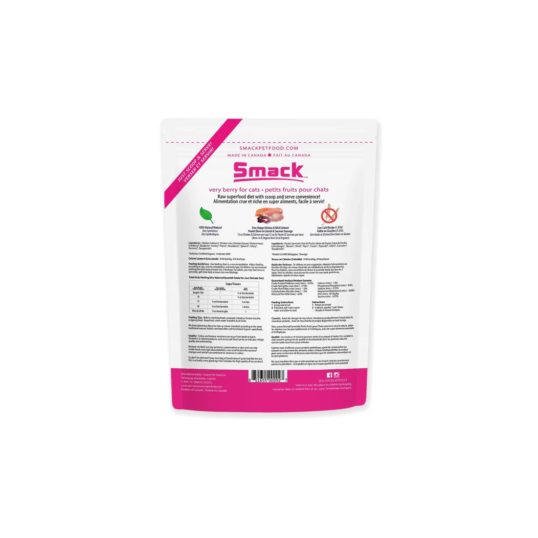 Raw Dehydrated Super Food for Cats - Very Berry Chicken