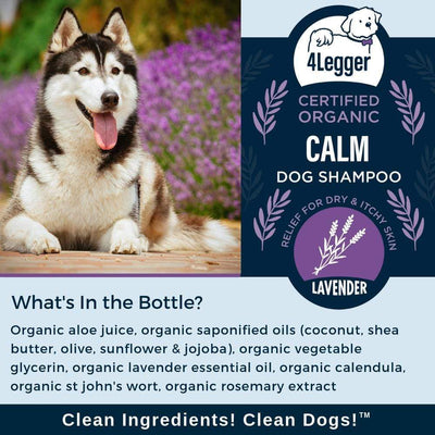 CALM - USDA Certified Organic Lavender Dog Shampoo