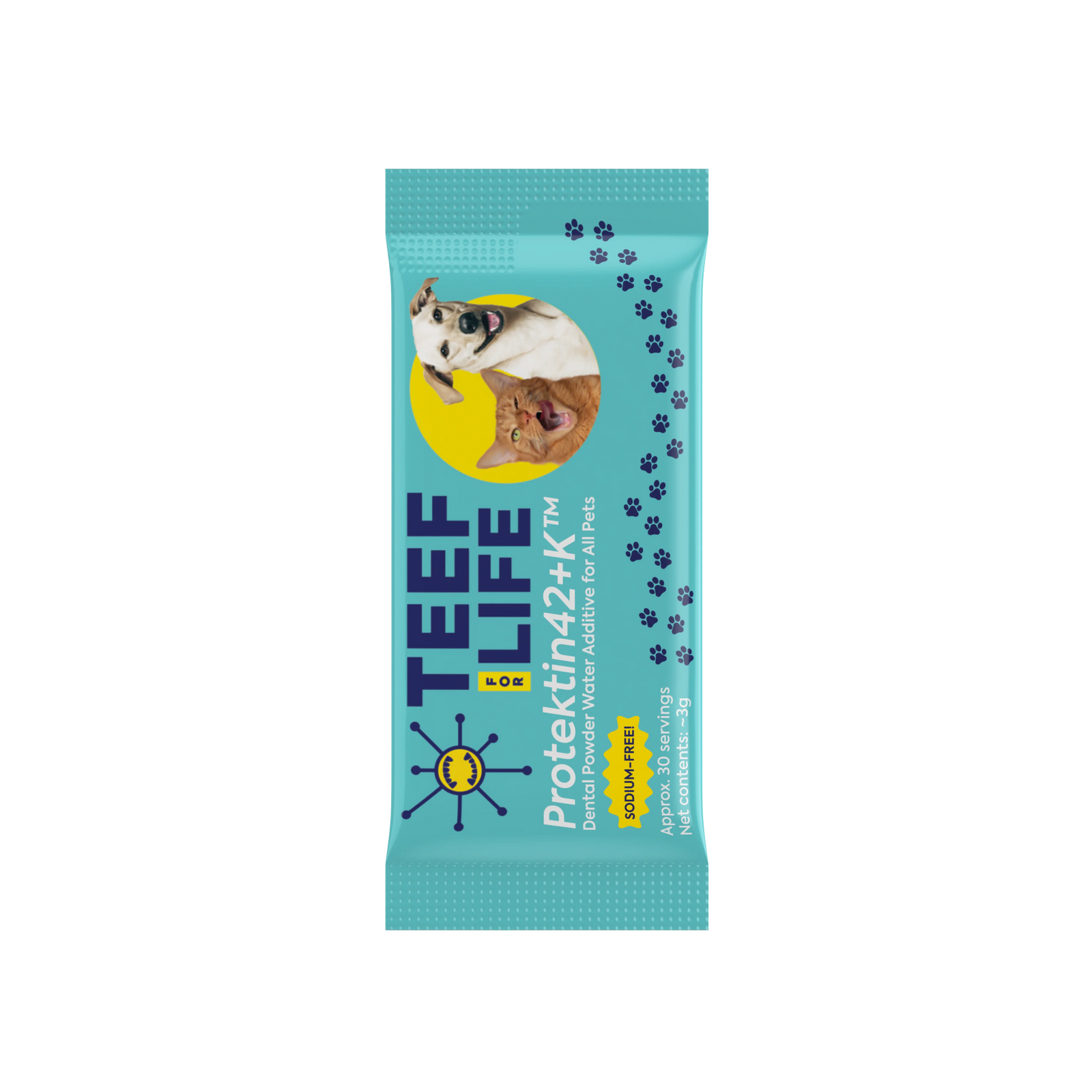 TEEF for Life - Protektin42+K - Kit: Prebiotic Dental Powder for ALL pets (Sodium-free)