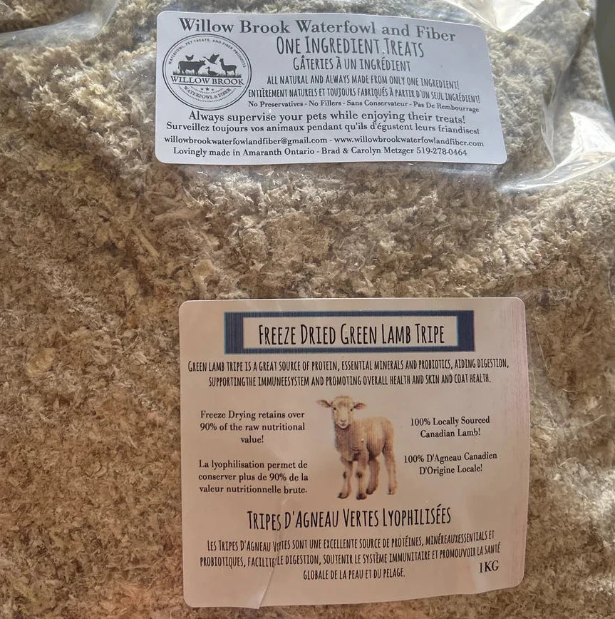 Freeze Dried Green Lamb Tripe Topper