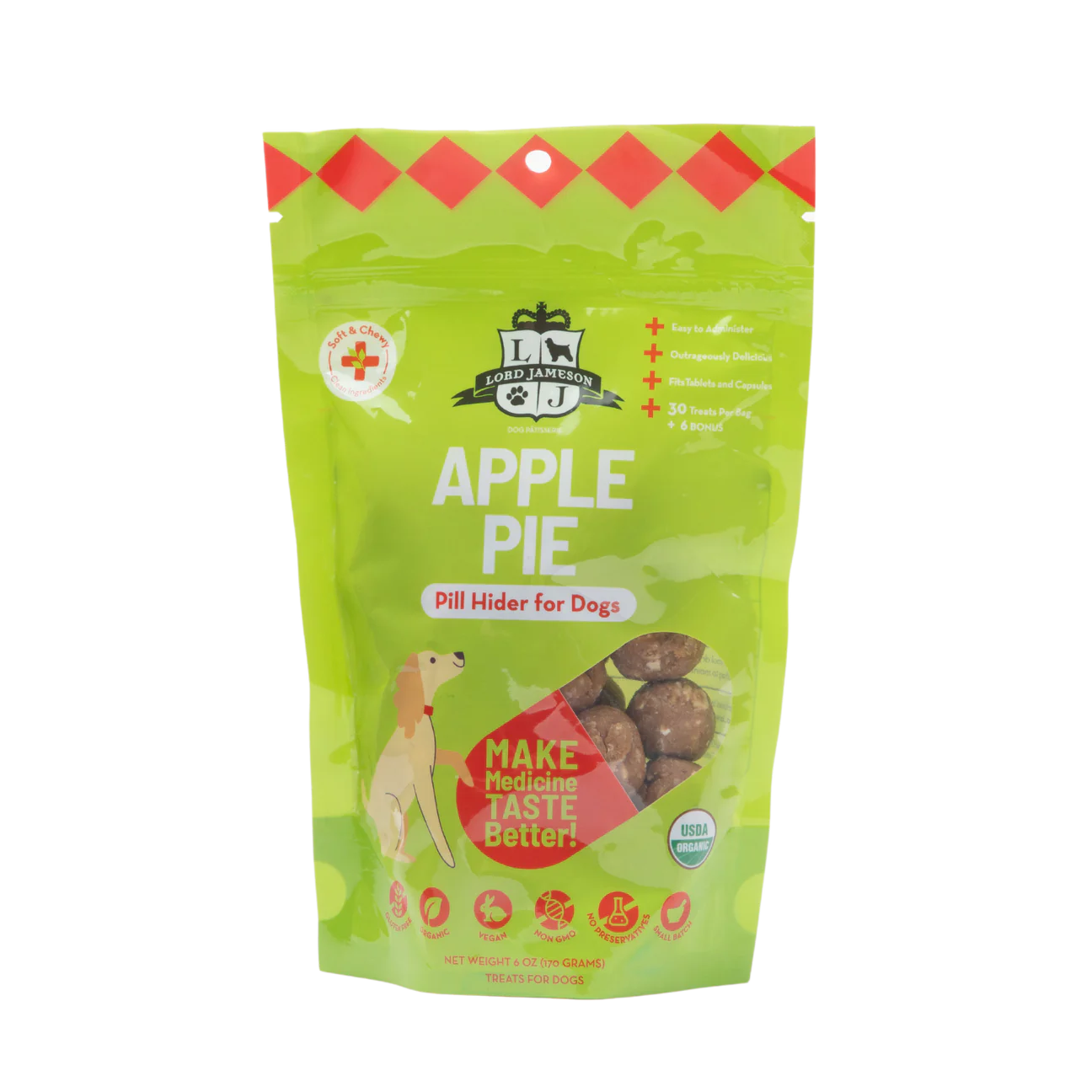 Apple Pie Organic Pill Hider Dog Treats