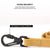 Soft-Touch Waterproof Hands-Free Leash - Black