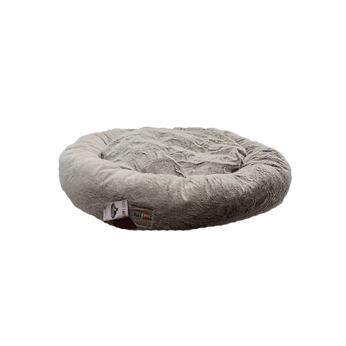 Faux Fur Bolster Donut Dog Bed