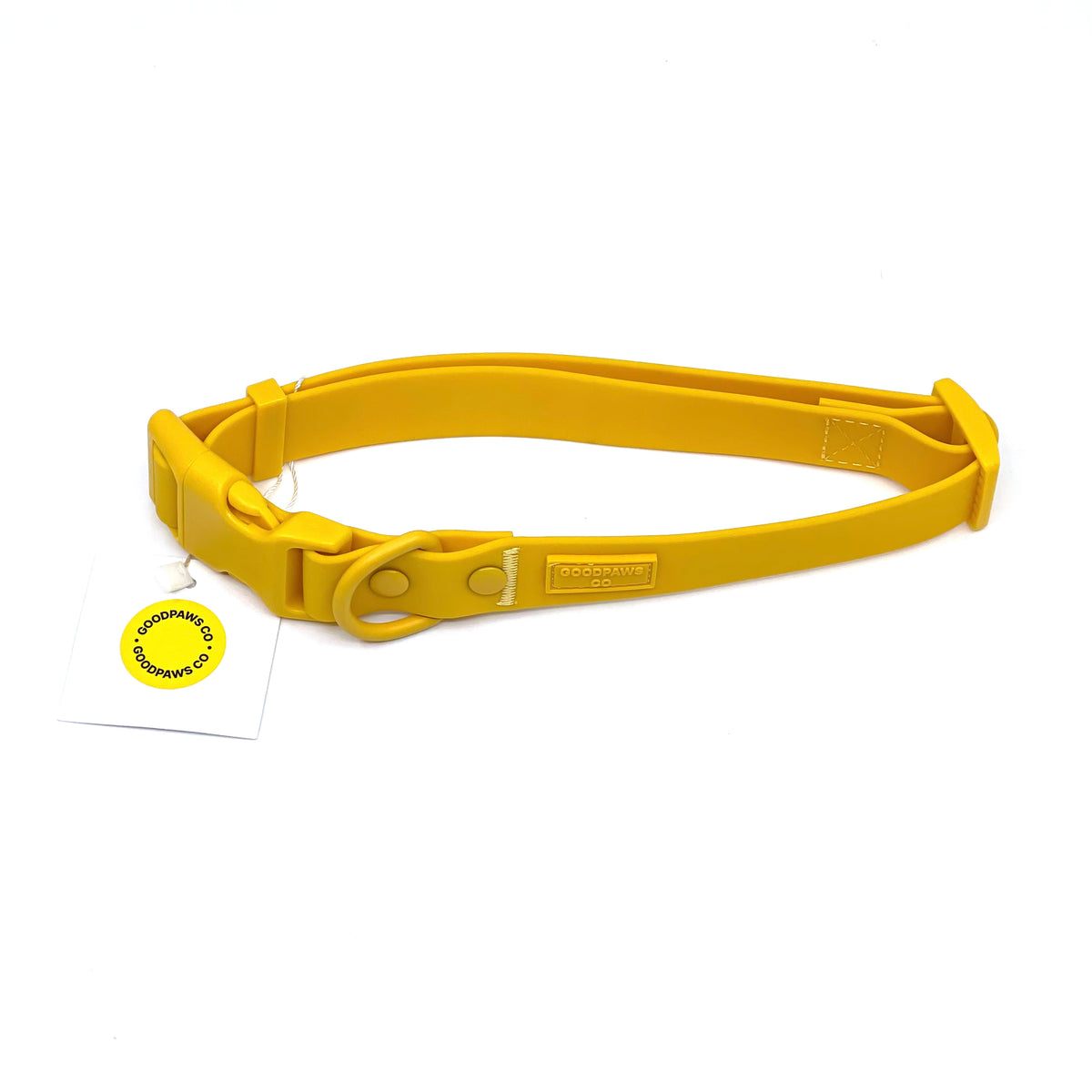 Soft-Touch Waterproof Dog Collar - Sunny Yellow