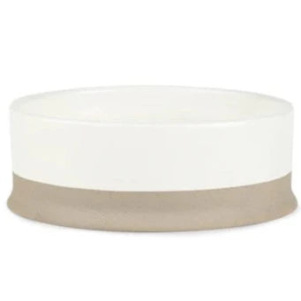 Scandi Non Tip Food &amp; Water Bowl - Cream