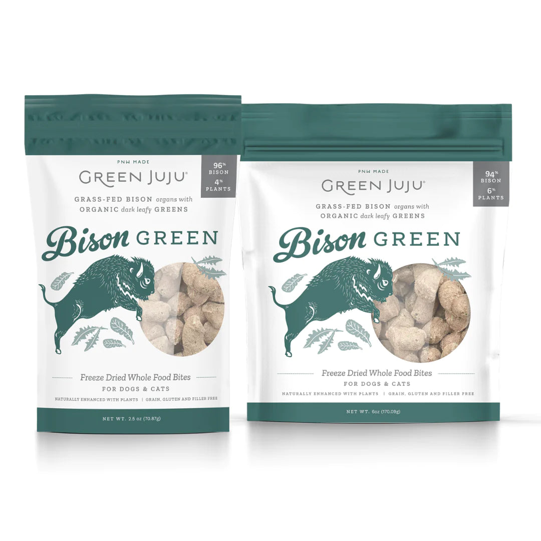 Freeze Dried Bison Green Bites for Dog &amp; Cat