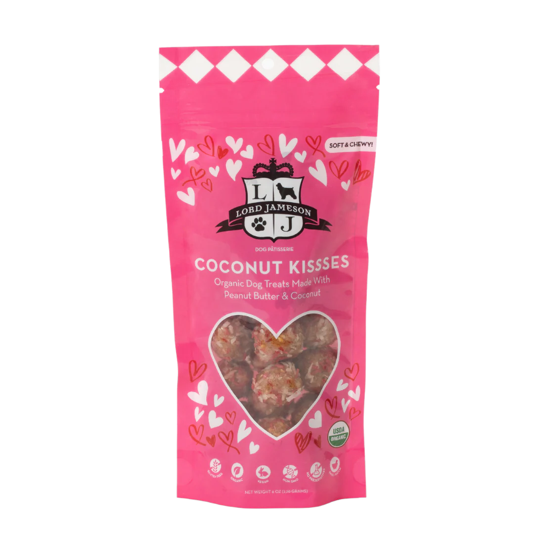 Coconut Kisses Organic Dog Treats