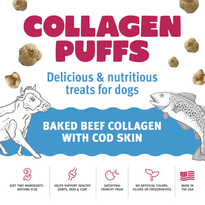 Beef Collagen Puffs with Cod Treats