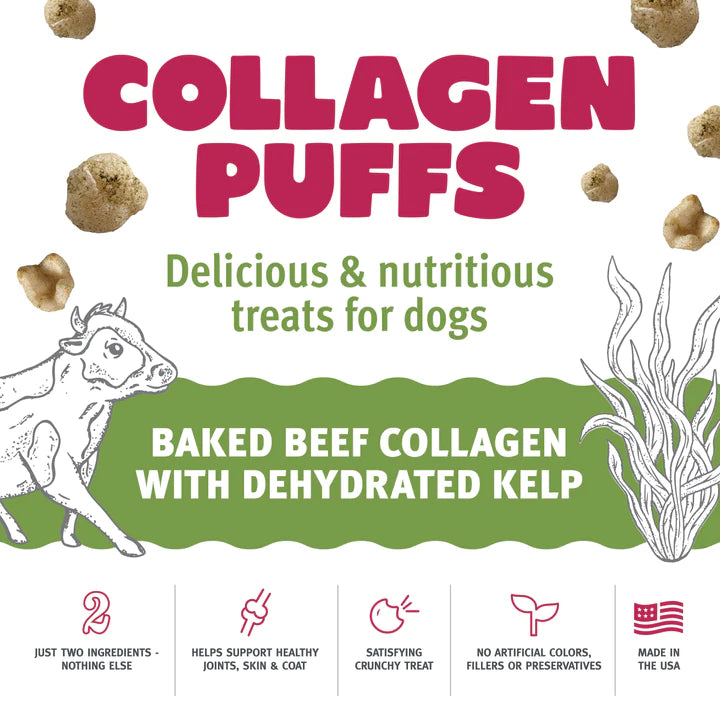 Beef Collagen Puffs with Kelp Treats *FINAL SALE*