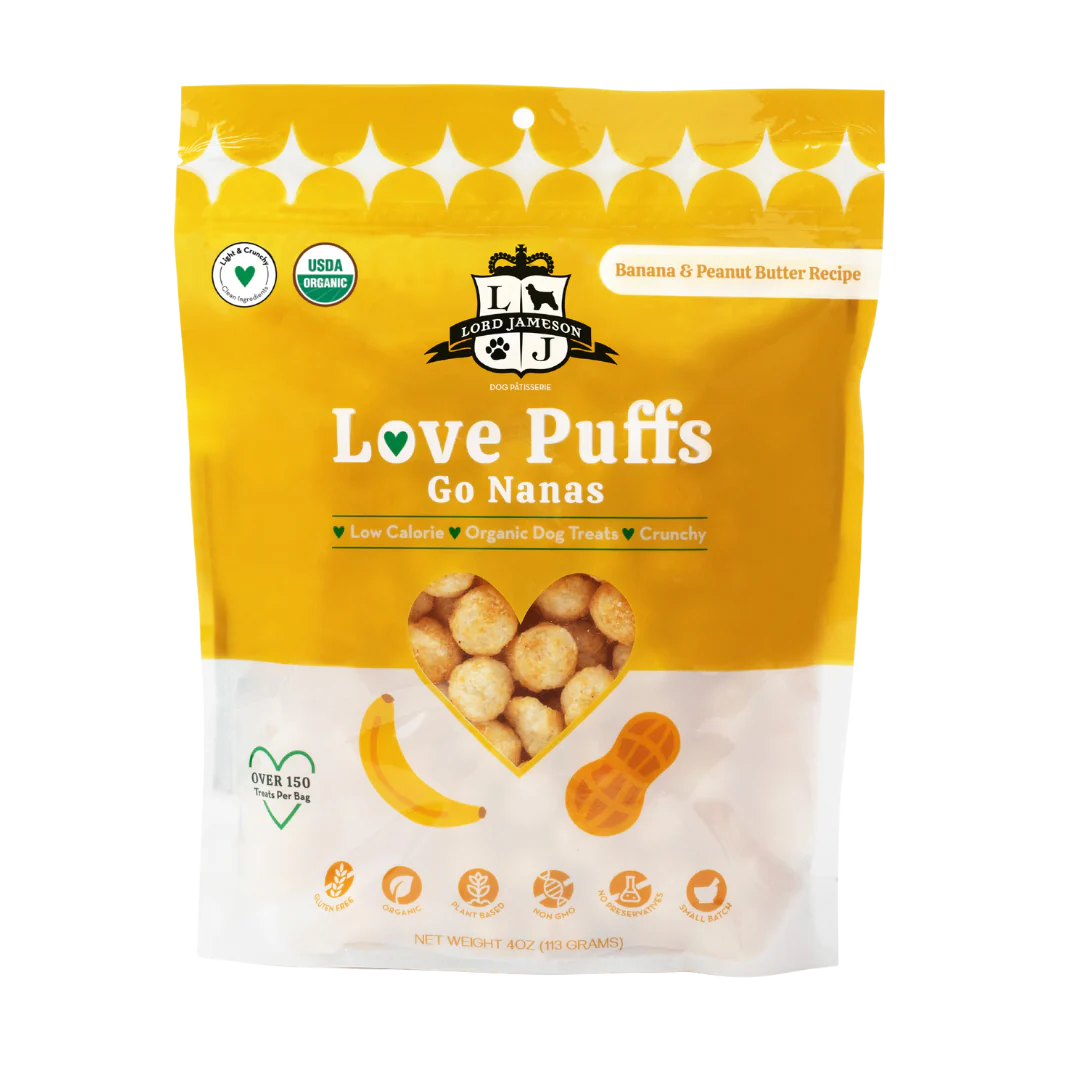 Go Nanas Love Puffs Organic Dog Treats