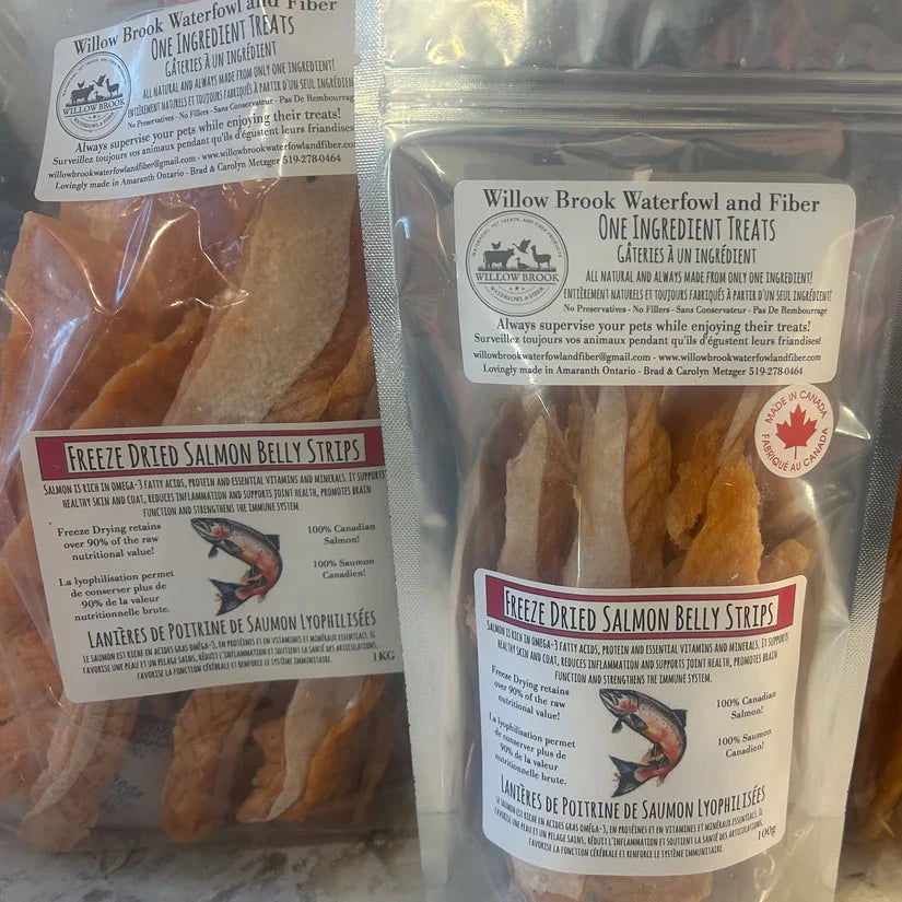 Freeze Dried Salmon Belly Strips