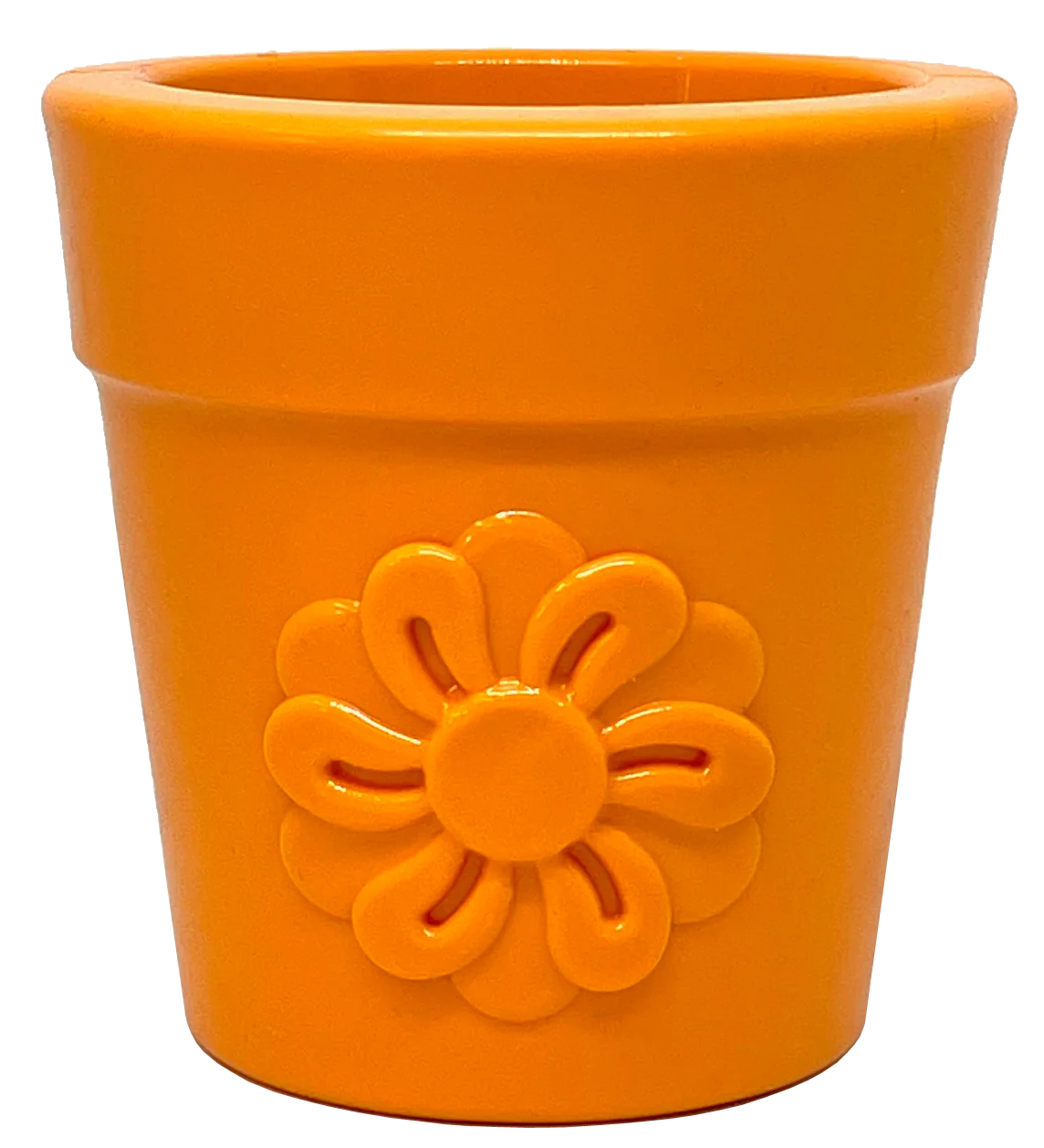 Flower Pot Durable Rubber Treat Dispenser & Enrichment