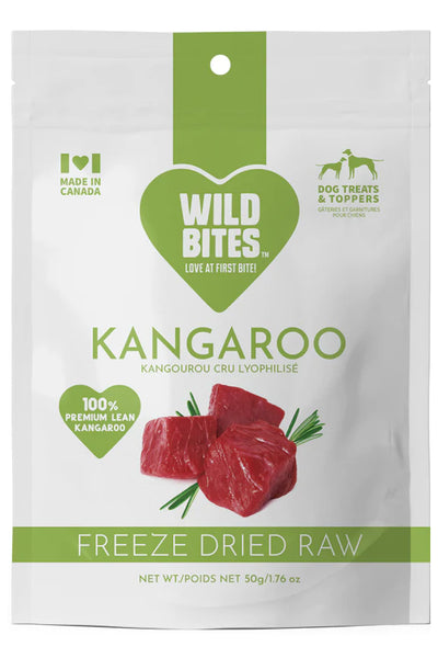 Wild Bites Freeze Dried Kangaroo Little Chief Co