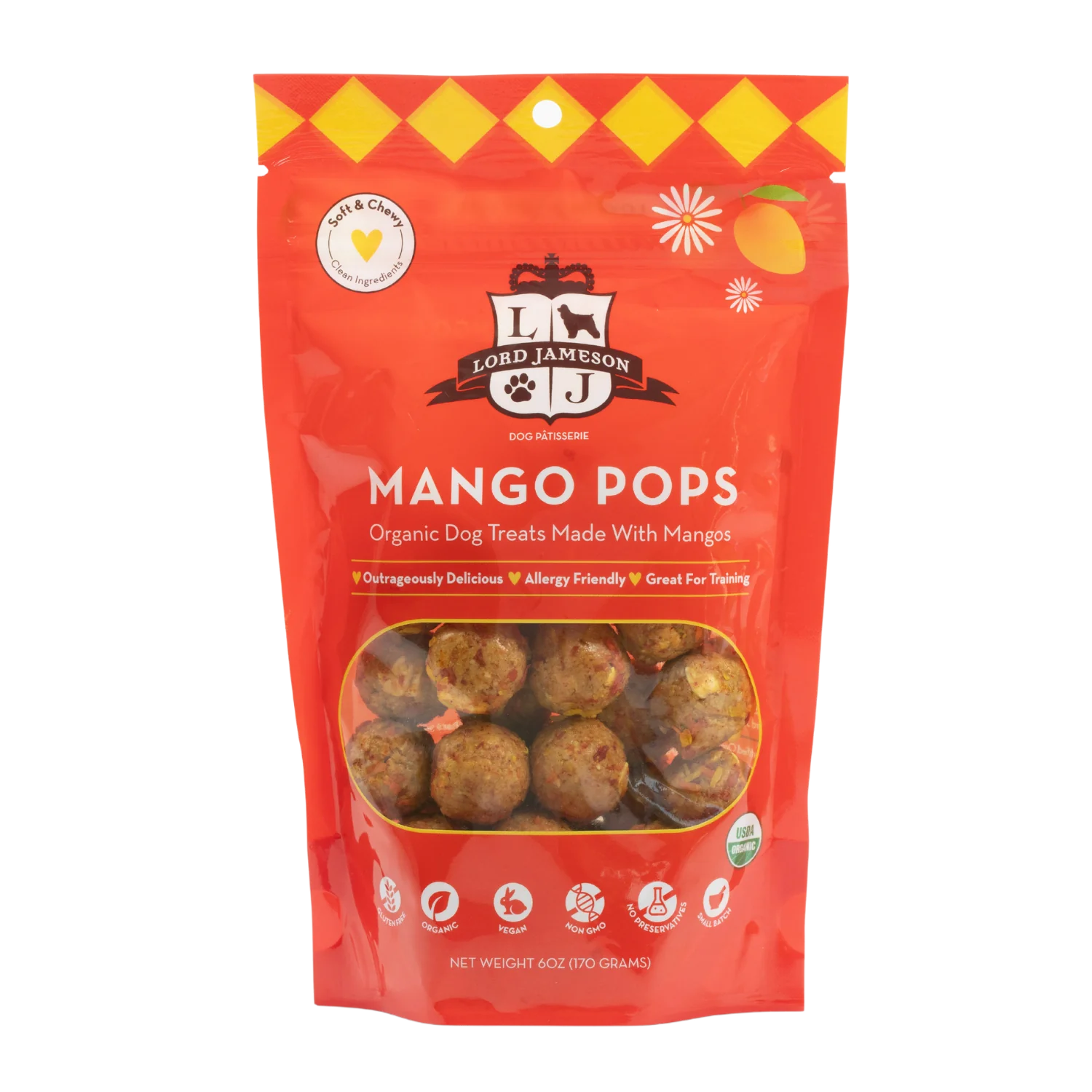 Mango Pops Organic Dog Treats