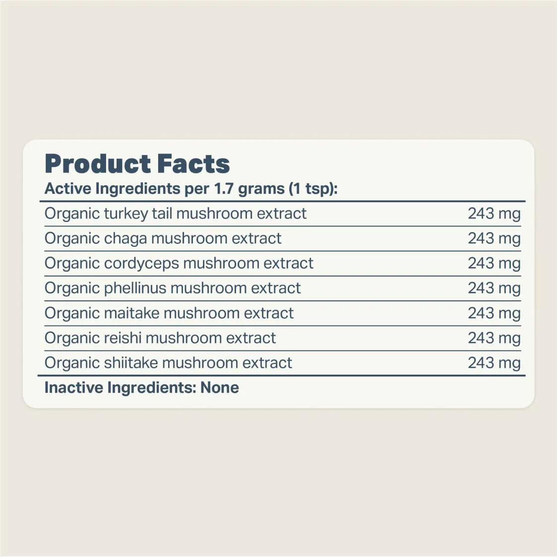 Seven 'Shrooms Organic Mushroom Mix