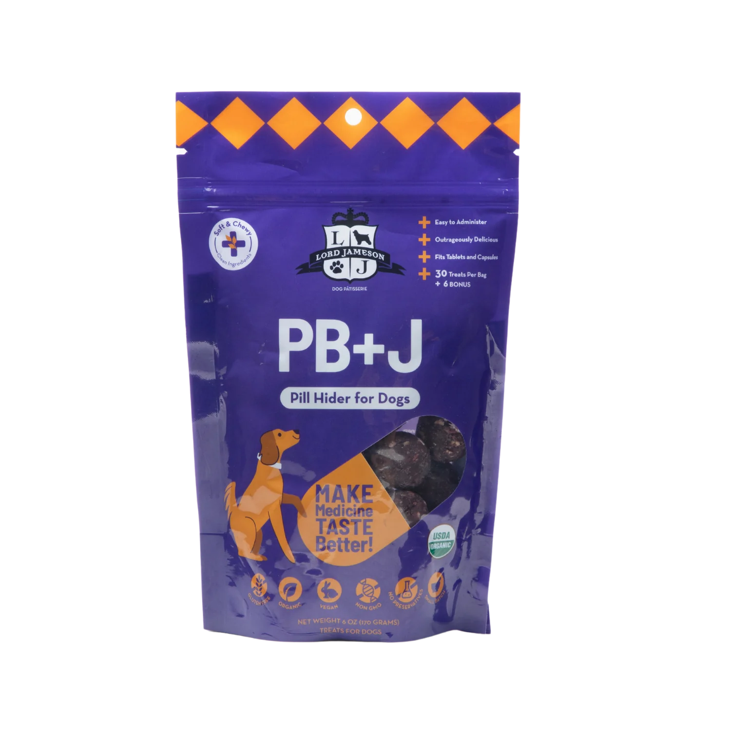 PB + J Organic Pill Hider Dog Treats