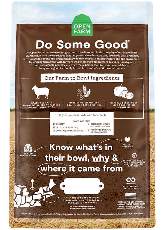 Pasture-Raised Lamb & Ancient Grains Dry Dog Food