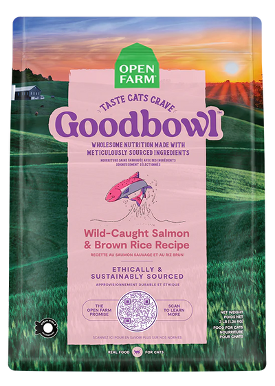 GoodBowl™ Wild-Caught Salmon & Brown Rice Recipe for Cats