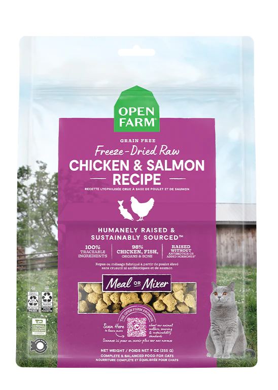 Chicken &amp; Salmon Freeze Dried Raw Cat Food