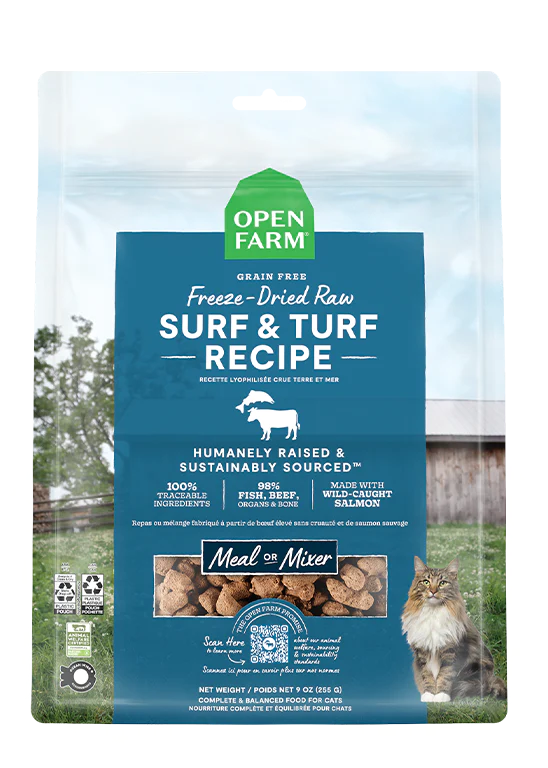 Surf &amp; Turf Freeze Dried Raw Cat Food