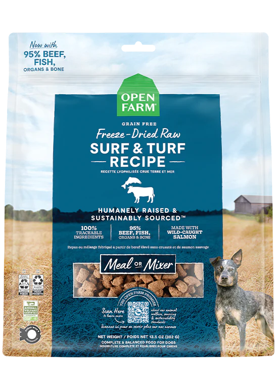 Surf &amp; Turf Freeze Dried Raw Dog Food
