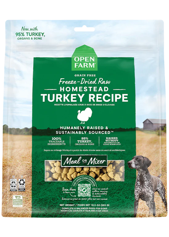 Homestead Turkey Freeze Dried Raw Dog Food