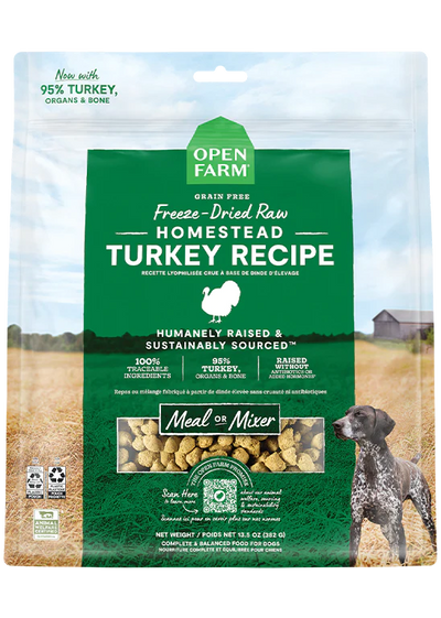 Homestead Turkey Freeze Dried Raw Dog Food