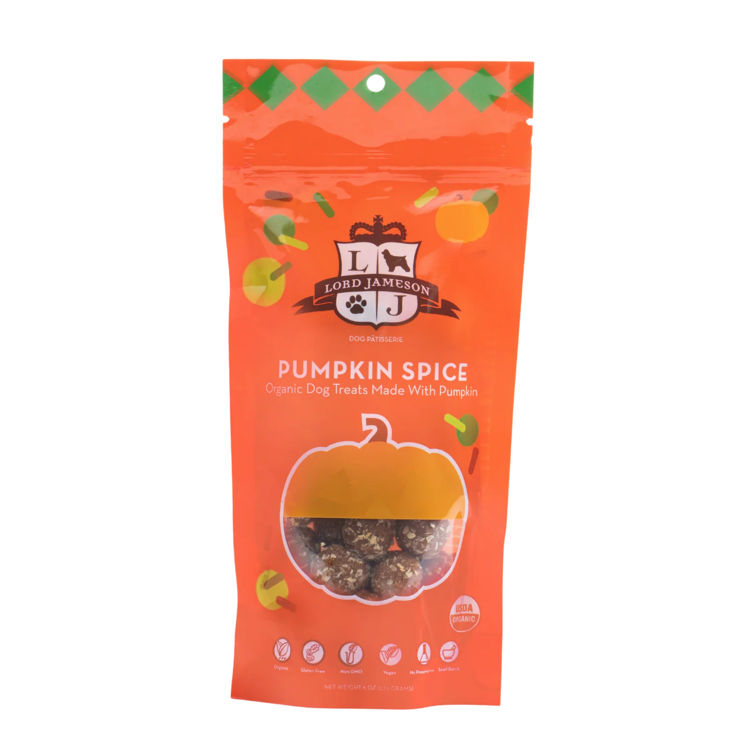 Pumpkin Spice Pops Organic Dog Treats