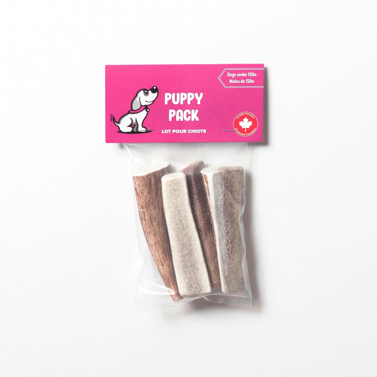 Puppy Antler Pack (4 Sticks)