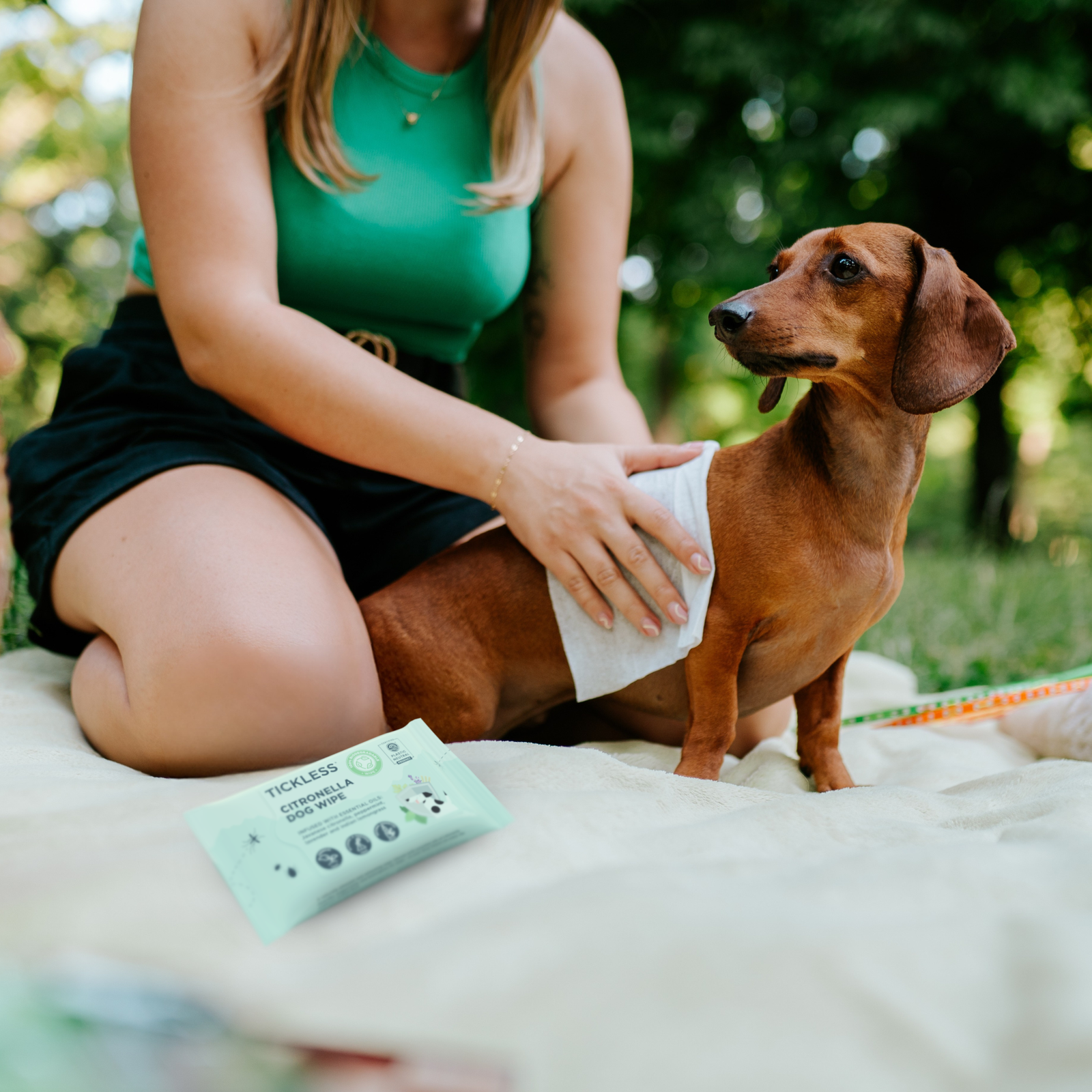 Tickless Citronella Dog Wipe