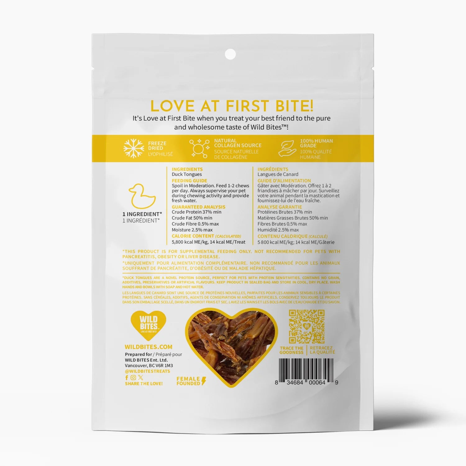 Freeze Dried Duck Tongues Dog & Cat Treats