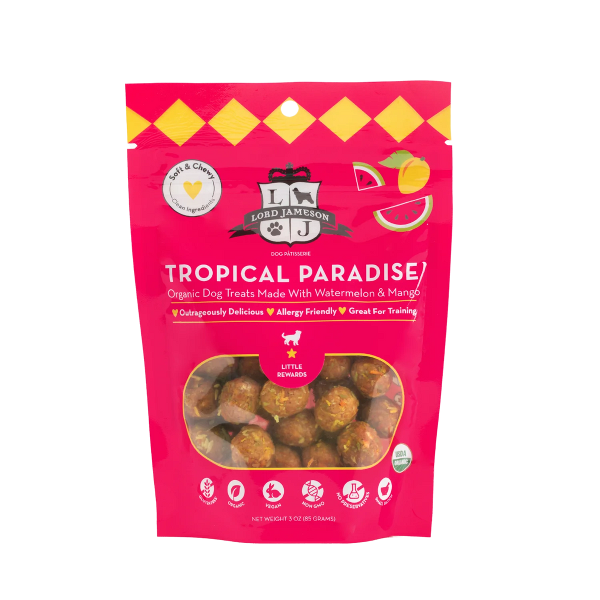 Tropical Paradise Organic Dog Treats (Small Bite)