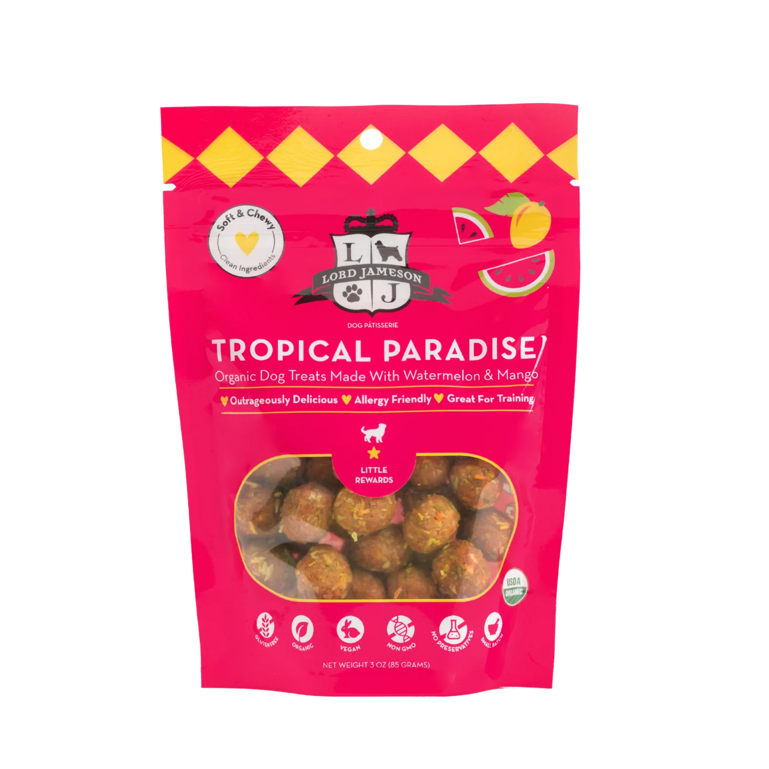 Tropical Paradise Organic Dog Treats (Small Bite)