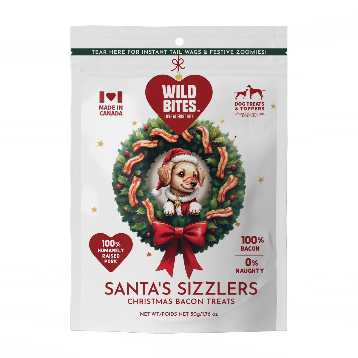 Santa&#39;s Sizzlers Christmas Bacon Treats