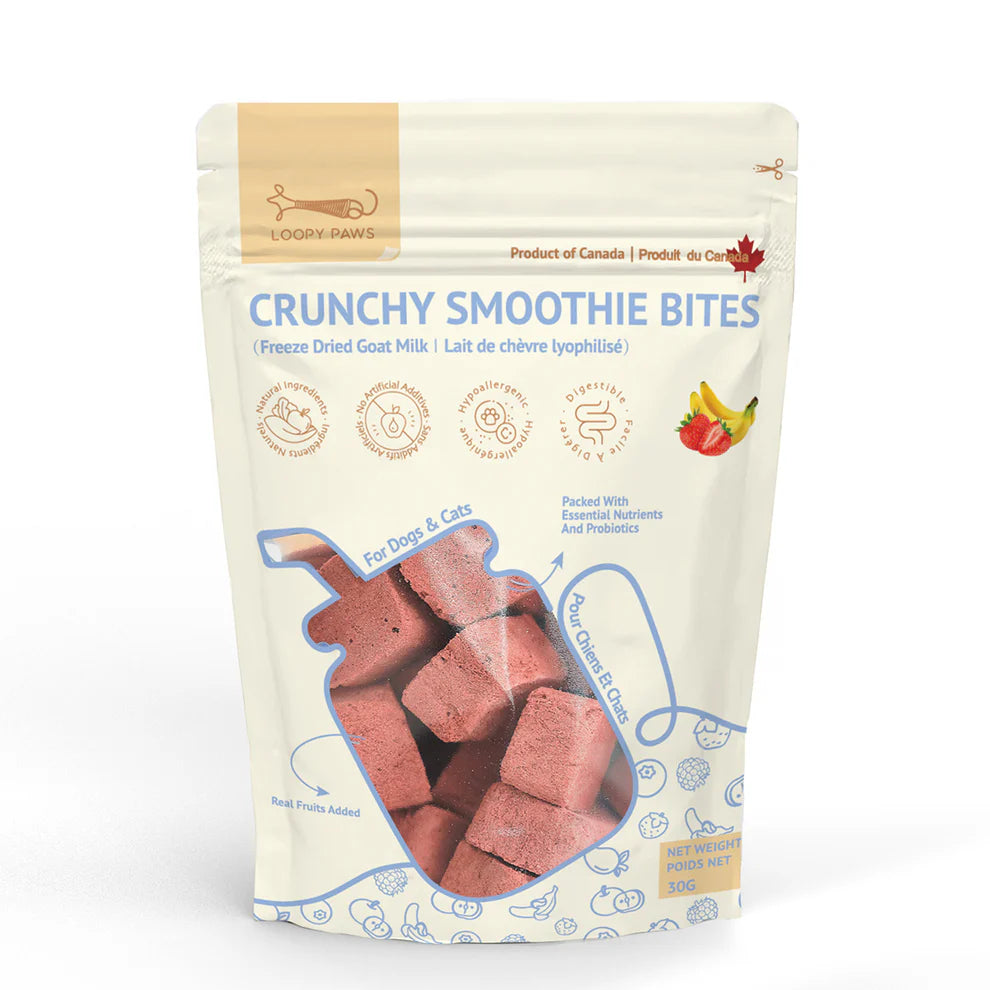 Crunchy Smoothie Bites - Strawberry &amp; Banana
