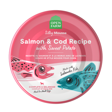 Salmon & Cod Mousse with Sweet Potato for Dogs