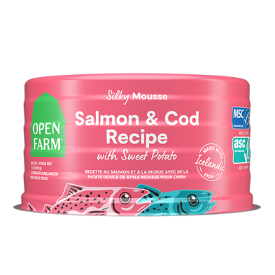 Salmon & Cod Mousse with Sweet Potato for Dogs