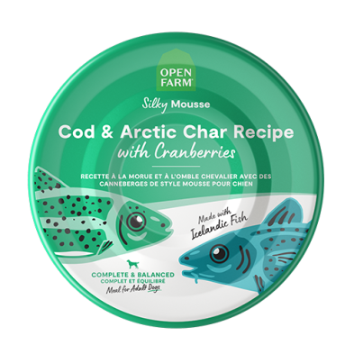 Cod & Arctic Char Mousse with Cranberries for Dogs
