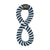 Navy Braided Infinity Tug Toy