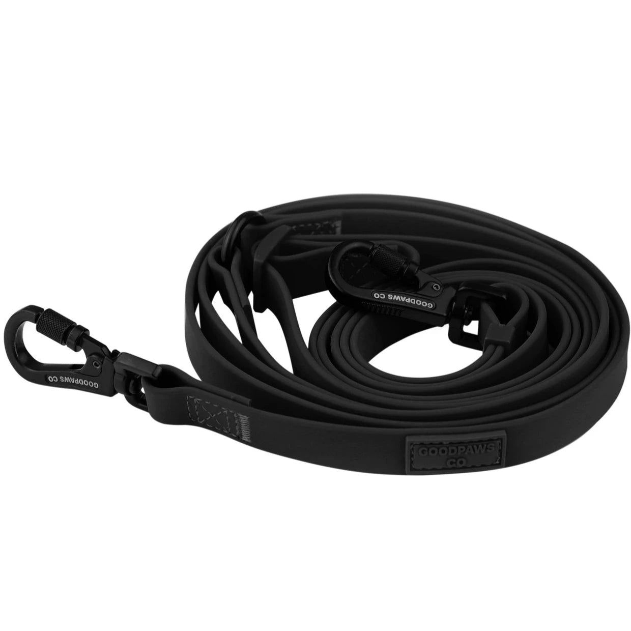 Soft-Touch Waterproof Hands-Free Leash - Black