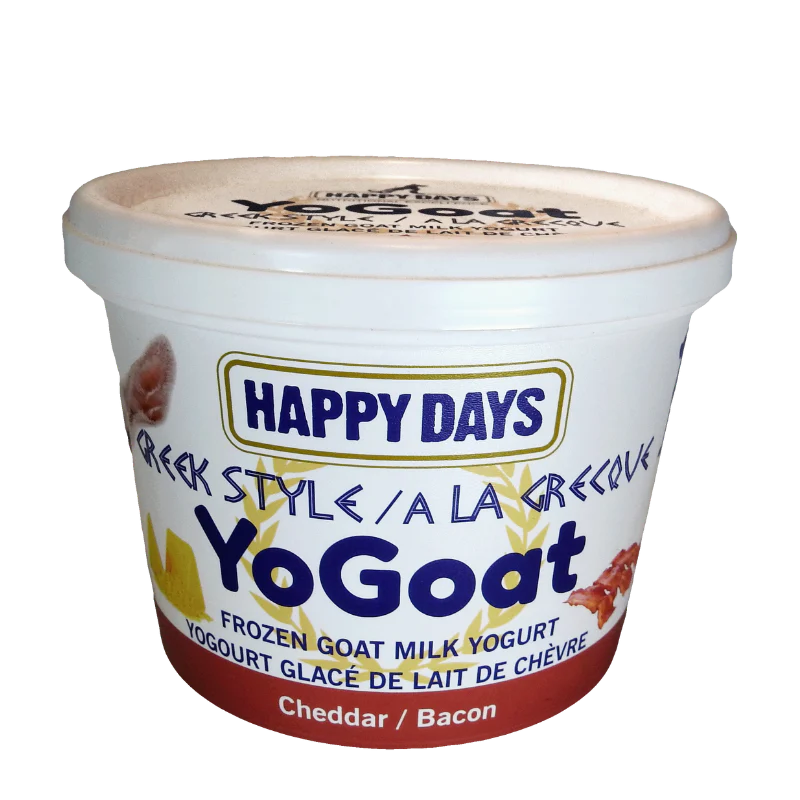 Bacon &amp; Cheddar Goat Milk Frozen Yogurt