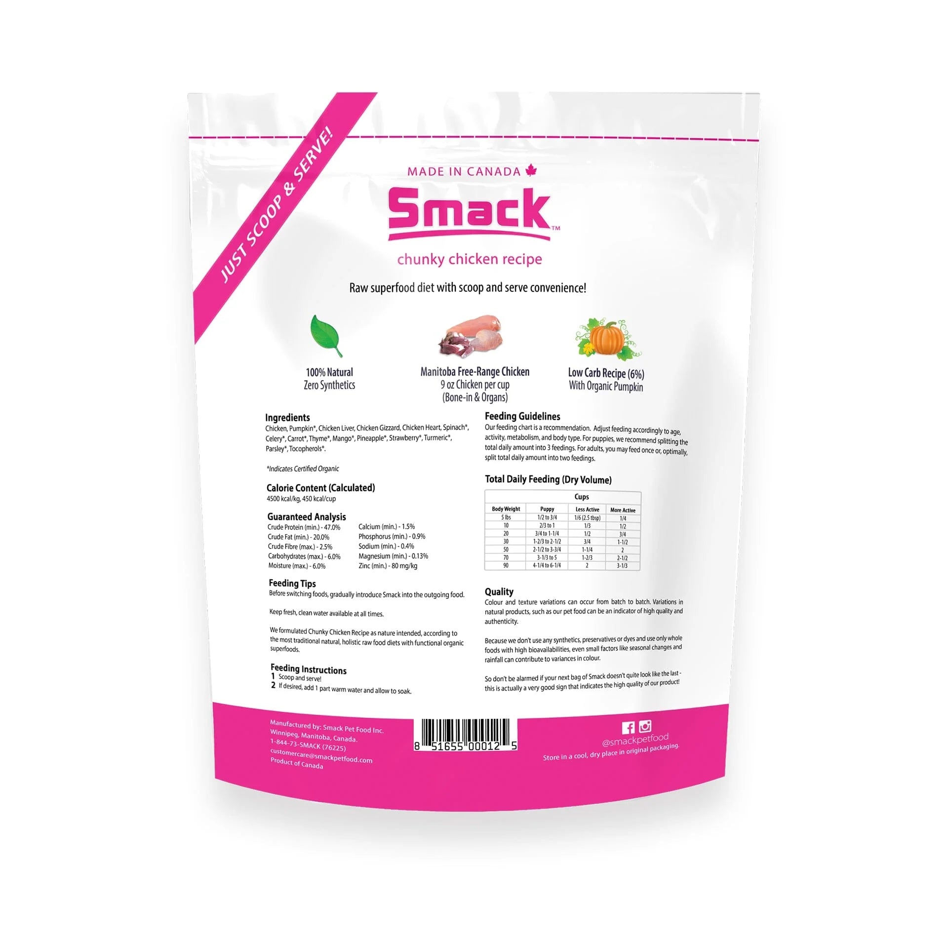 Raw Dehydrated Super Food - Chunky Chicken