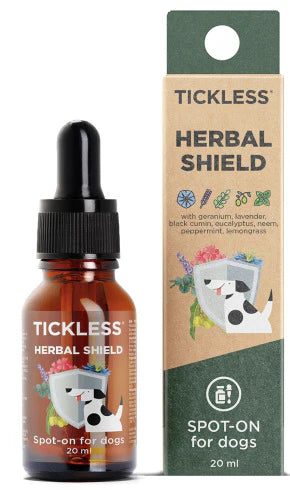 Tickless Herbal Shield Spot-On – 100% Natural Essential Oil Blend for Dogs