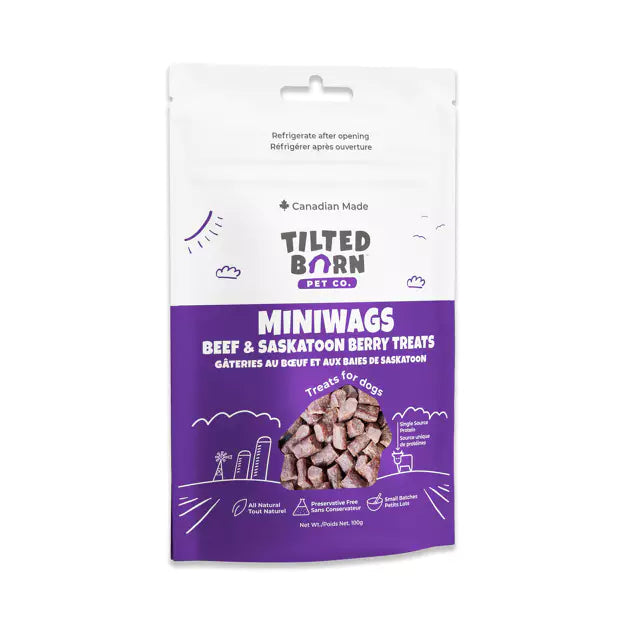 Canadian Beef &amp; Saskatoon Berry Treats - MiniWags